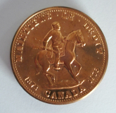 Alte Medaille Royal Canadian Mounted Police Canada 1973 100 Jahre Reiter Ø3,8cm