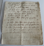Altes Schriftstück Papier Dokument alte deutsche Schrift 1843 - 1854 Geld Erhalt