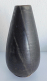 Kleine Keramikvase Margarethenhöhe braune Laufglasur 14cm