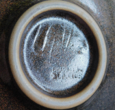 Formschöne Studiokeramik Schale Edouard Chapallaz Duillier Schweiz sign. 18,5cm