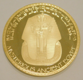 Gigant Medaille Sonnengott Ra Ägypten mit Steinchen 70mm