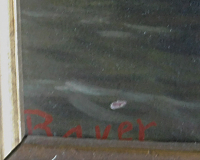 Altes Ölgemälde Hamburg Hafen Schiffe Segelschiff Dampfer sign. Bayer