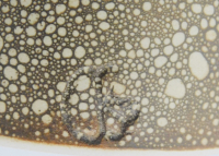 Ausgefallene Keramikvase Zylinderform signiert Almuth Kothe ? 24,5cm