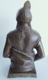 Detaillierte Bronze Skulptur Büste Häuptling Sitting Bull Native American 21cm