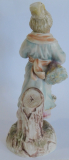 Seltene alte Porzellanfigur japanische Geisha Ernst Bohne Söhne Rudolstadt 19cm