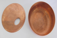 Kupfer Deckeldose Georg Jensen Denmark Design Ilse Crawford 13,5x10 H5cm