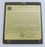 Bronze Relief Nachguß russische Ikone Kunstguss Eschenburg Lahn-Dill 13,5x11,8cm