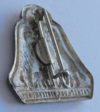 Altes Abzeichen Nadel Fachschule ungarische Hirtenhunde 3x3,2cm Silber 800 6,5g