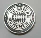 Medaille FC Bayern München Deutscher Meister 1969 versilbert Farbtableau