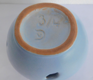 Blumentopf Übertopf Keramik Van Daalen vD 3/4 blau mit Lochmuster 11,5cm