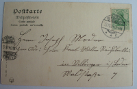 Alte PK AK Wiesbaden Försterhaus im Dambachtal Stempel Biebrich 1904 - Villingen