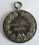 Alte Schützenmedaille 1950/51 versilbert Ø3,2cm