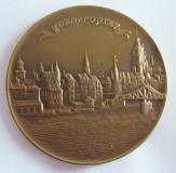 Bronze Medaille Frankfurt Briefmarken Ausstellung Fraba 1968 Ø5cm