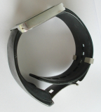 Swatch Armbanduhr Square Quartz schwarz + Edelstahl 4,5x4,2cm
