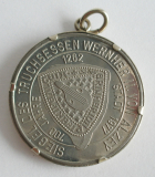 Alte Medaille Anhänger Alzey Truchsessen Wernher II. Ø3cm