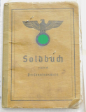 Sammlg II. WK EK 2 Herst 13 Brehmer Urkunden Soldbuch