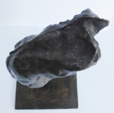 Abstrakt organische Bronze Skulptur Torso ? signiert VF HK ? 20,5cm