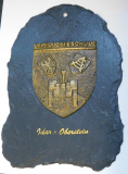 Bronze Plakette Andenken Artillerieschule Idar-Oberstein