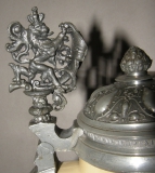 Original alter Studentenkrug 1896 Bonn 1897 Villeroy & Boch Mettlach 1/2Liter (N)