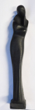 Formreduzierte Skulptur Madonna mit Kind gusseisen geschwärzt Entwurf ? 23,5cm