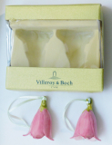 Villeroy & Boch Mini Flower Bells rosa Blüte Deko 2 Glocken