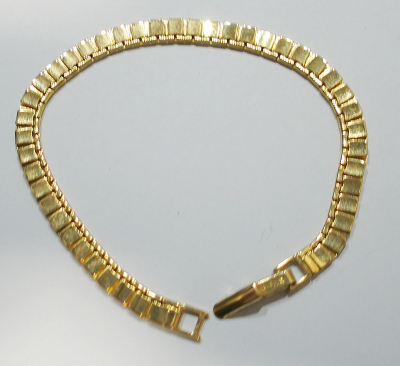 Vintage Modeschmuck Armband Monet goldfarben 20cm