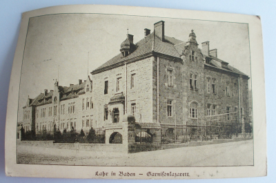 Alte PK AK Lahr in Baden Garnisonlazarett 1916 Feldpost I. WK Inf. Regt. 171
