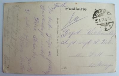 Alte PK AK Simmern Kirchbergstrasse 1918 Feldpost I. WK