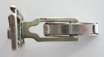 Seltene Manschettenknöpfe Durchbruchmuster mit Menora echt Silber Judaica 5,7g