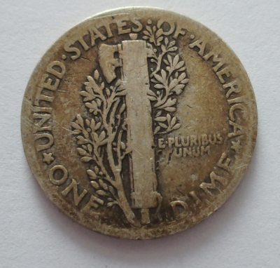 1 One Dime 1936 USA Silber 900 2,38g Ø1,8cm