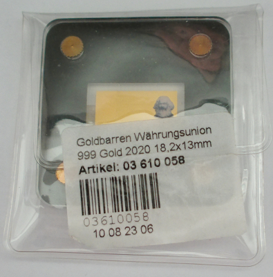 1/500 Unze Gold 999 - Währungsunion 100 Mark DDR