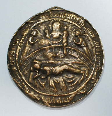 Bronze Siegel Handabguss vom historischen Originalsiegel Mainz Ø8,5cm