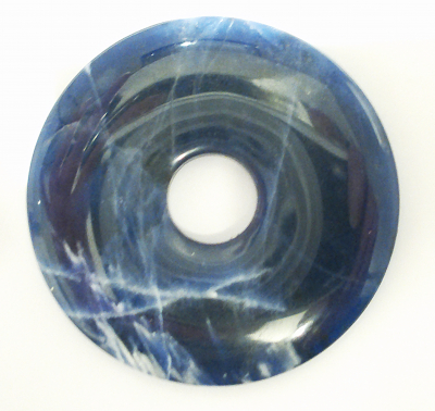 Anhänger Sodalith Donut für Kette Ø5cm