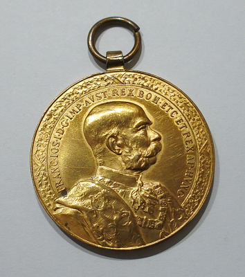 Ehrenmedaille Österreich Kaiser Franz Joseph I. 40 Jahre Treue Dienste Ø3,4cm