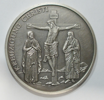 Medaille Kreuzigung Christi Ø4cm