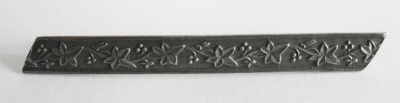 Alte Brosche Silber 835 florales Muster 5,5x0,6cm 4,1g