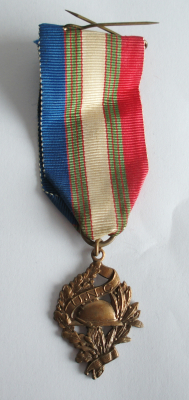 Alte Medaille U.N.C. Frankreich Veteranen Union Nationale des Combattants