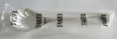 1 Zuckerlöffel Muschellaffe Robbe & Berking Alt Faden versilbert 150 R&B 13,2cm