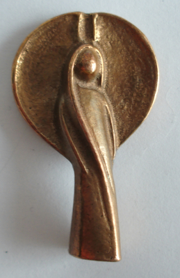 Bronze Handschmeichler Schutzengel Begleiter Butzon & Bercker Kerstin Stark 4,5