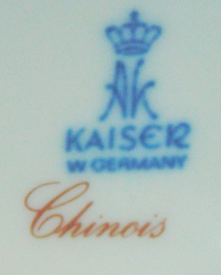 Dekorative Vase AK Kaiser Chinois 17,5cm romantische chinesische Szenen (N)