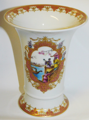 Dekorative Vase AK Kaiser Chinois 15cm romantische chinesische Szenen #b (N)