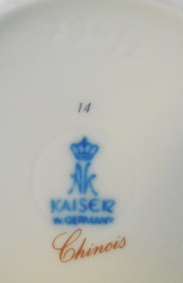 Dekorative Vase AK Kaiser Chinois 15cm romantische chinesische Szenen #b (N)
