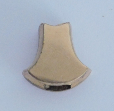 Jugendstil Kettenschieber Uhrenketten Schieber vergoldet Opal roter Stein #b