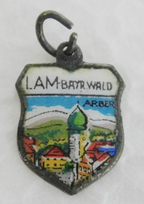 Lam Bayr. Wald Arber Anhänger für Bettelarmband Silber 800 Andenken
