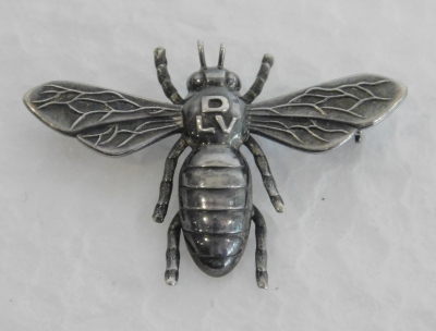 Brosche Biene DLV Dt. Landfrauen Verband Silber 835 3g Greifenkunst 3,6x2,4cm