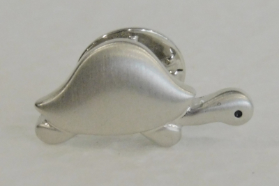 Kleine Brosche Anstecker Pin Schildkröte Pierre Lang silberfarben 2,3x1cm