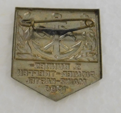 Altes Abzeichen Anstecker 3. Bundes-Pionier-Treffen Mainz-Kastel 1956 3,5x3cm