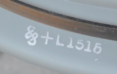 Deckenlampe Luzette satiniert Entwurf Peter Behrens Siemens-Schuckert Ø30 -KEIN VERSAND-