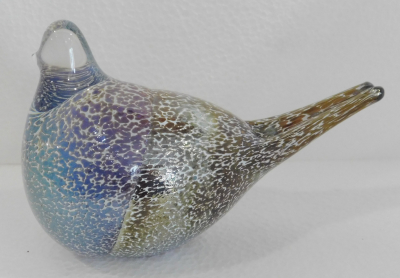 Glasfigur Vogel Art Glass Team Finland Design J. Rajalahti