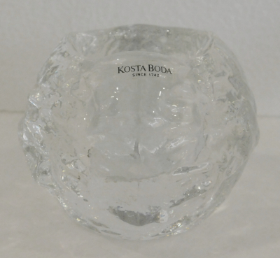 Teelichthalter snowball Kosta Boda Design Ann Wärff Ø8,5-9 H6-6,5cm